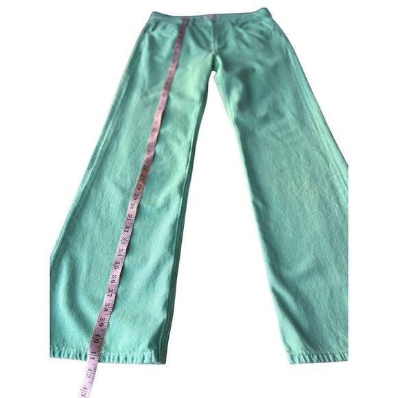 Ética Amis Relaxed Boot Cut Jeans in Dusty Aqua Size 28 - Picture 13 of 13